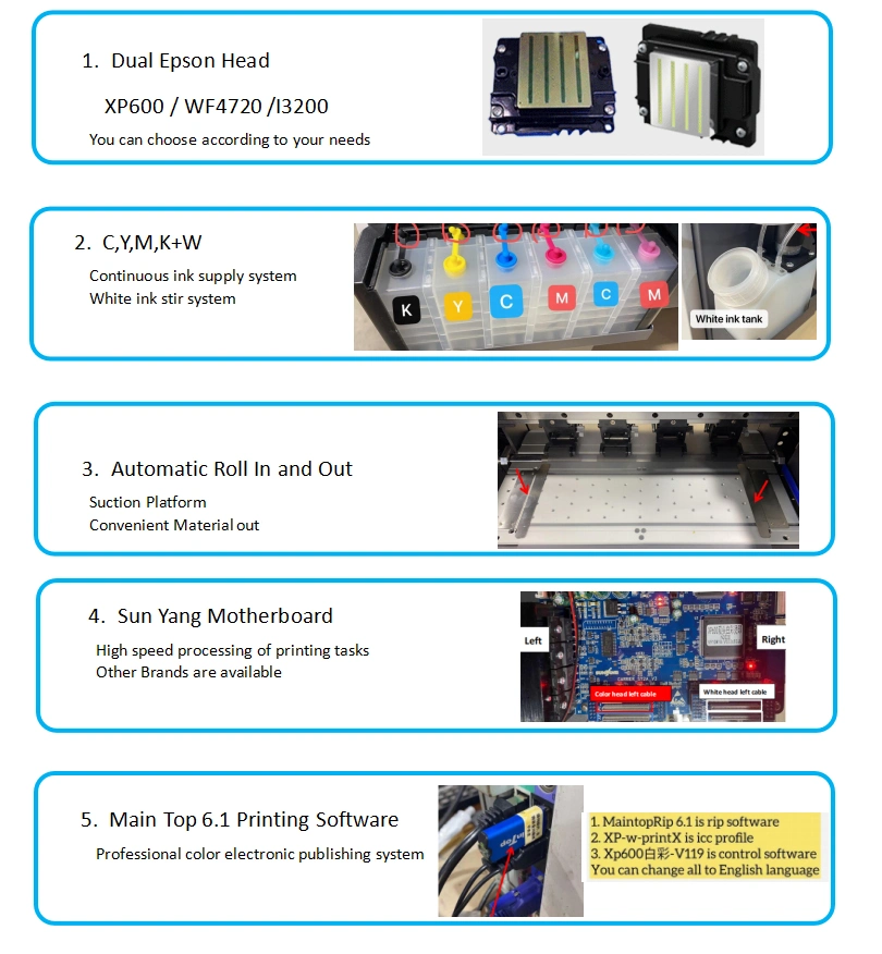 Digital Tshirt Printer Printing Machine/Large Format Dtf Printer